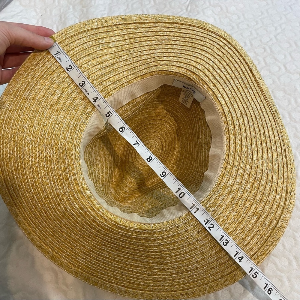NWT Kensie Women's Sun Hat One Size Fits Most Straw Style Summer Beach Travel - Picture 6 of 6